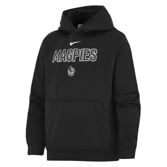 COLLINGWOOD MAGPIES NIKE 2024 YOUTH GRAPHIC HOOD