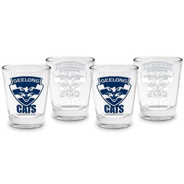 GEELONG CATS 4 PACK SHOT GLASSES