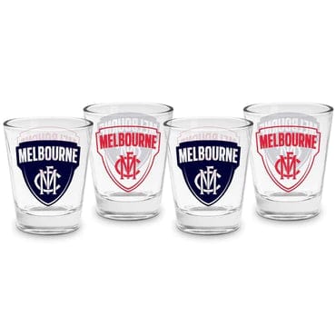 MELBOURNE DEMONS 4 PACK SHOT GLASSES