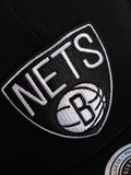 Brooklyn Nets NBA Black Cap Color Logo Mitchell And Ness