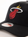 Miami Heat NBA Black Cap Color Logo Mitchell And Ness