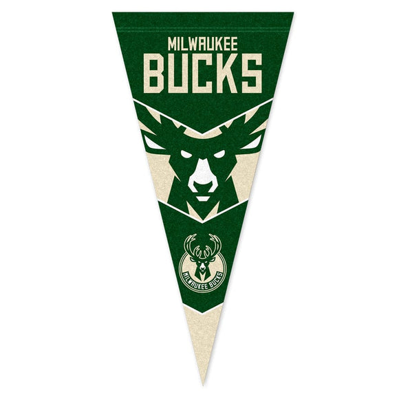 MILWAUKEE BUCKS NBA PENNANT FLAG