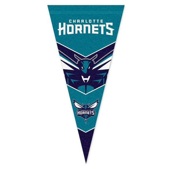 CHARLOTTE HORNETS NBA PENNANT FLAG