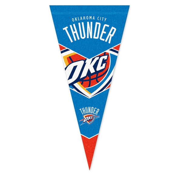 OKLAHOMA OKC THUNDER NBA PENNANT FLAG