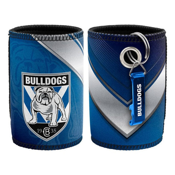 CANTERBURY BULLDOGS CAN COOLER WITH OPENER