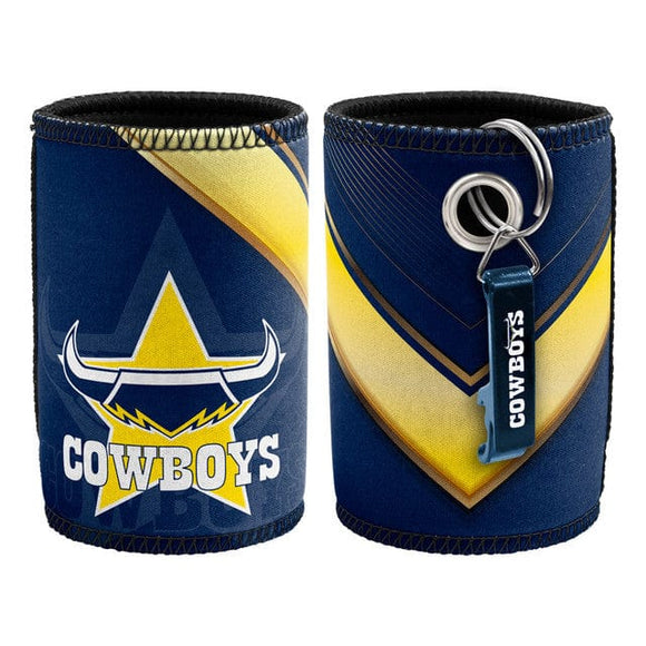 NORTH QUEENSLAND COWBOYS CAN COOLER WITH OPENER