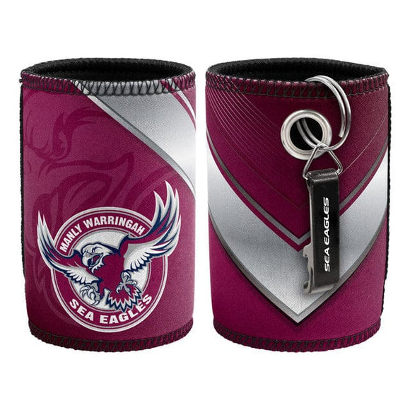 MANLY SEA EAGLES CAN COOLER WITH OPENER