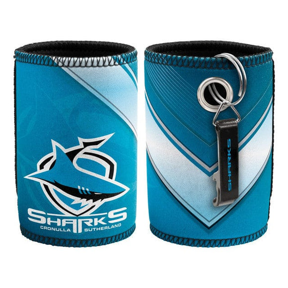 SHARKS CAN COOLER WITH OPENER