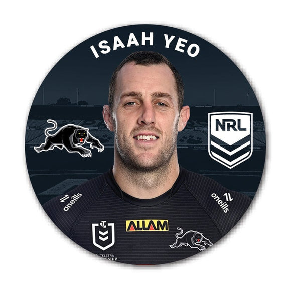 Penrith Panthers Isaah Yeo 2024 Player 58mm Button Badge