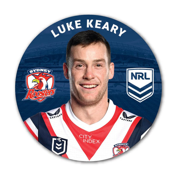 Sydney Roosters Luke Keary 2024 Player 58mm Button Badge