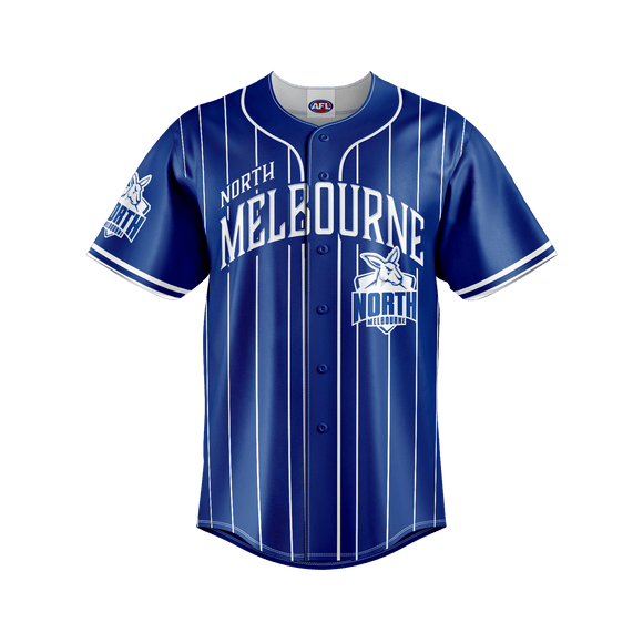 North Melbourne Kangaroos Slugger Baseball Shirt