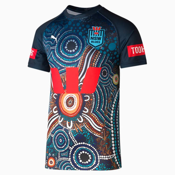 New South Wales Blues Puma Mens 2023 Indigenous Training Jersey