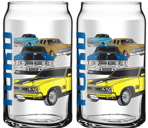 Ford Vintage Cars Can Glasses 2 PACK