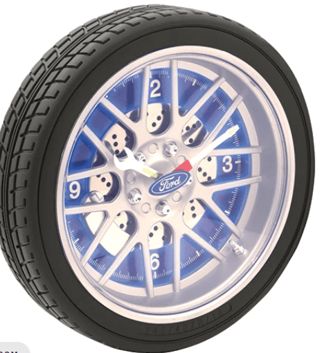 FORD LED TYRE WALL CLOCK