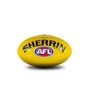 Sherrin Yellow PVC 20cm Mini AFL Football