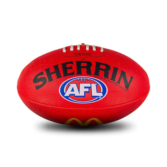 Sherrin AFL All Surface Red Size 3 Football
