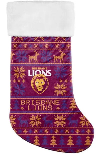 Brisbane Lions Xmas Stocking