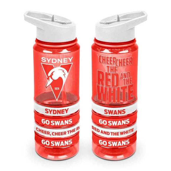 Sydney Swans Tritan Drink Bottle with Wristbands