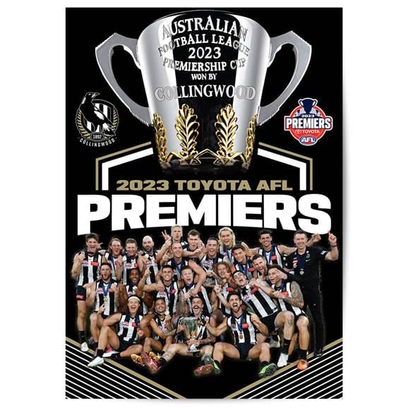 Post Game Collingwood Magpies Image Poster 2023 Premiers