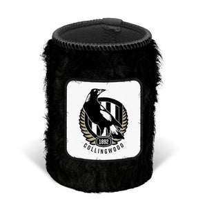 COLLINGWOOD MAGPIES FLUFFY CAN COOLER