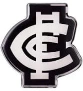 Carlton Blues Fan Emblems Lensed Chrome Supporter Logo