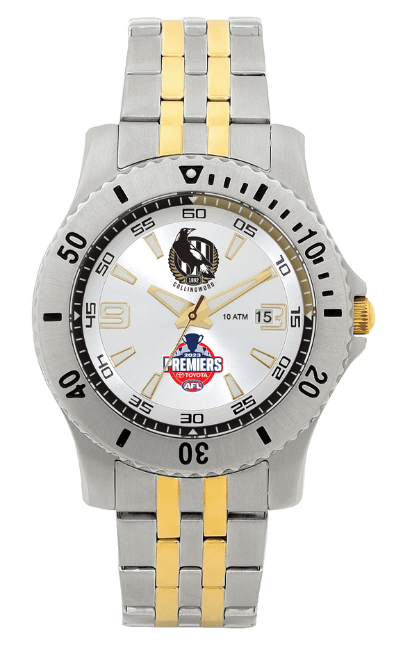 Collingwood Magpies Two Tone Premiers Watch 2023