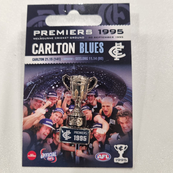 Carlton Blues Premiers Trophy Pin 1995