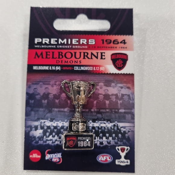 Melbourne Demons Premiers Trophy Pin 1964