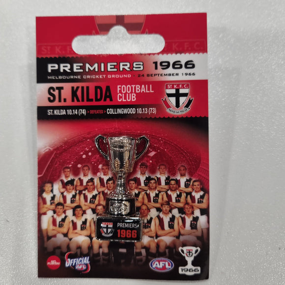 St Kilda Saints Premiers Trophy Pin 1966