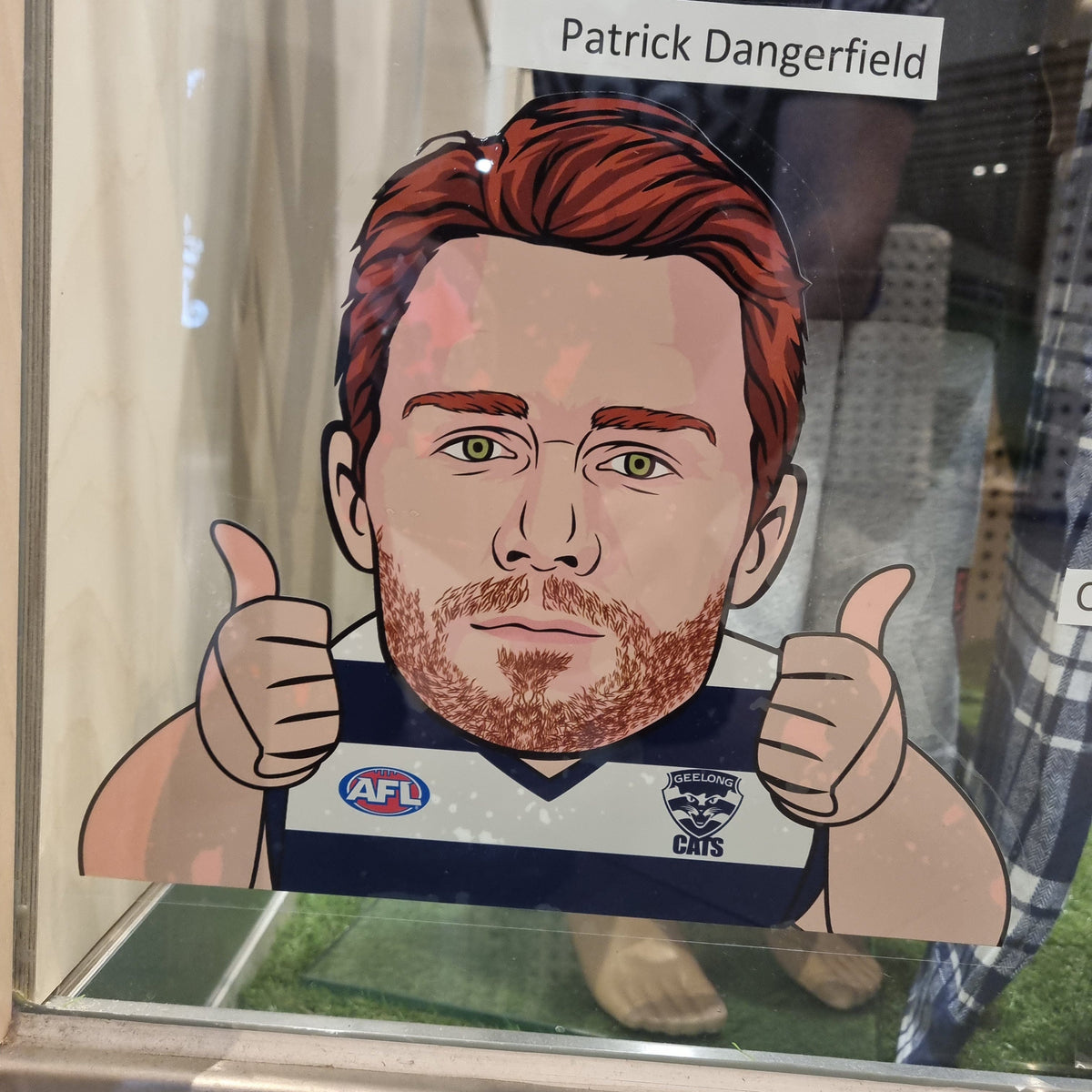 Geelong Cats Patrick Dangerfield Window Cling On Decal – Footy Plus More