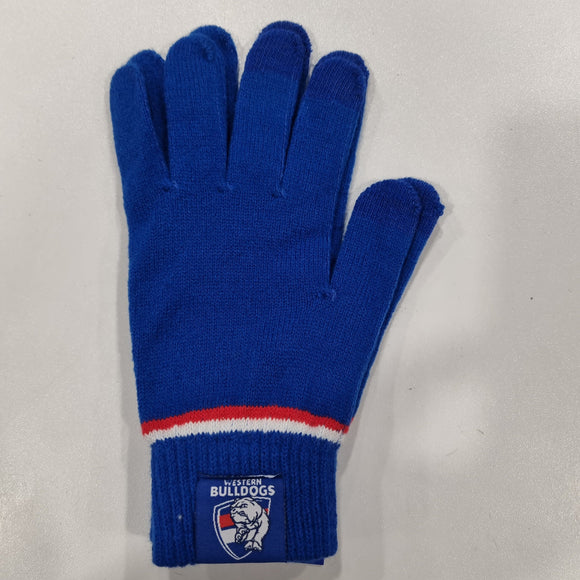 Western Bulldogs Touchscreen Gloves