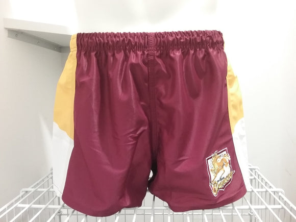 Maroon Broncos NRL Adult Training Shorts