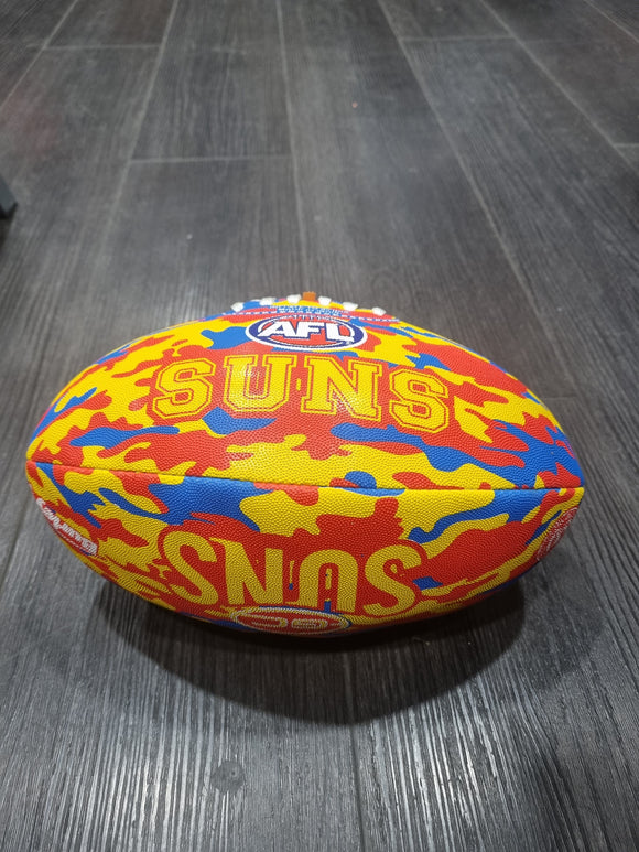 Gold Coast Suns Size 5 Synthetic Camo Football