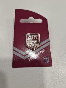 Queensland Maroons Logo Pin