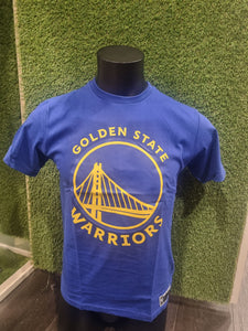 Golden State Warriors Youth Essential Front Logo Blue Tee