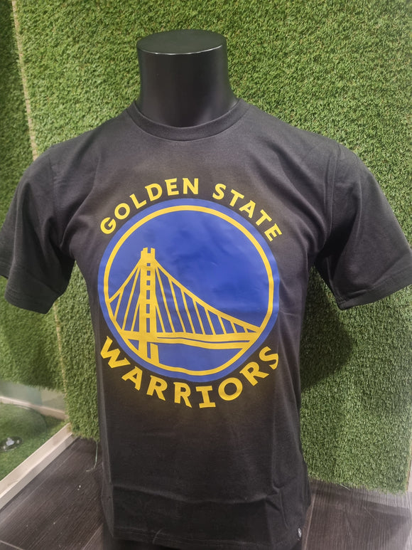 Golden State Warriors Youth Front Logo Black Tee
