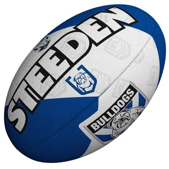 Canterbury Bulldogs Steeden Supporter Football 11inch cut 9inch Pumped Up