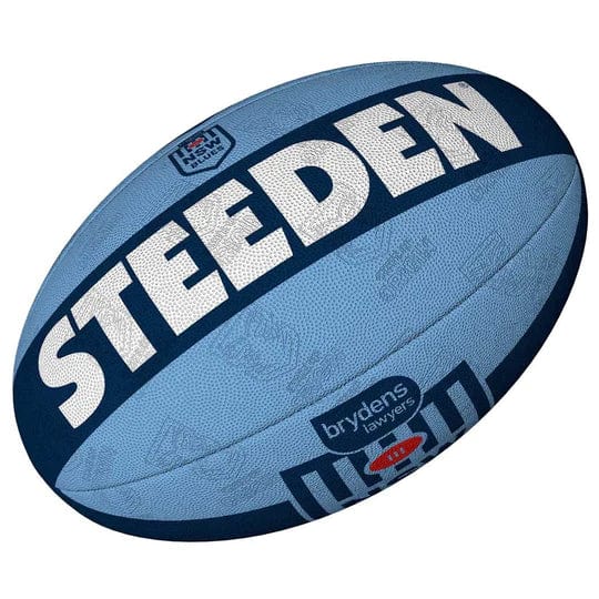 New South Wales Blues State Of Origin Steeden Supporter Football 11inch cut 9inch Pumped Up