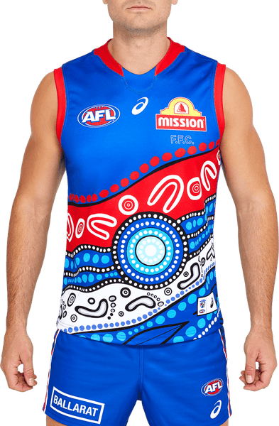 CLEARANCE Western Bulldogs Asics Mens Indigenous Guernsey 2022 – Footy Plus  More