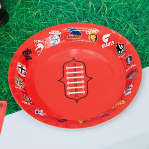 AFL All Team Round Party Plate 8 Pack