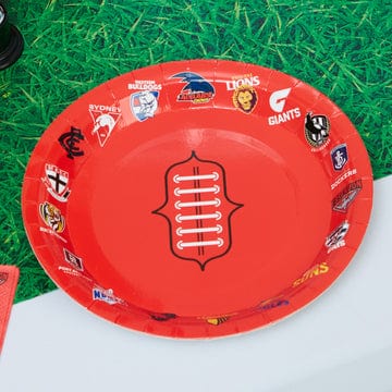 AFL All Team Round Party Plate 25 Pack