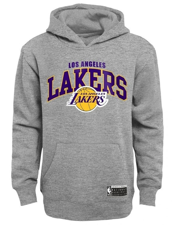 LA Lakers Youth ARCH Hoody Grey Marl