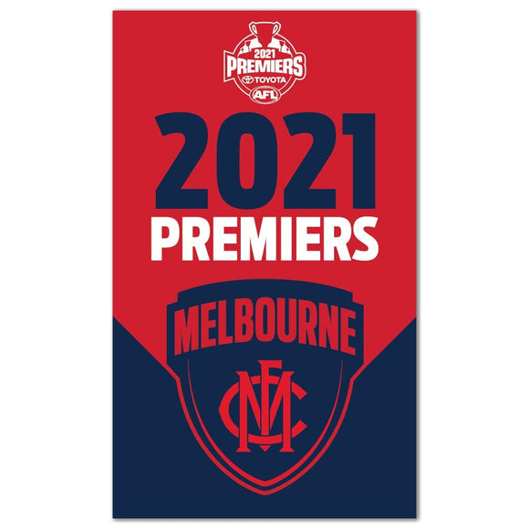Melbourne Demons 2021 Premiers Supporter Wall Flag
