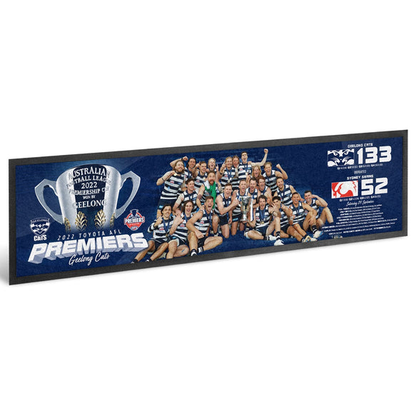Geelong Cats Premiers 2022 Team Image Bar Runner Phase 2 CLEARANCE