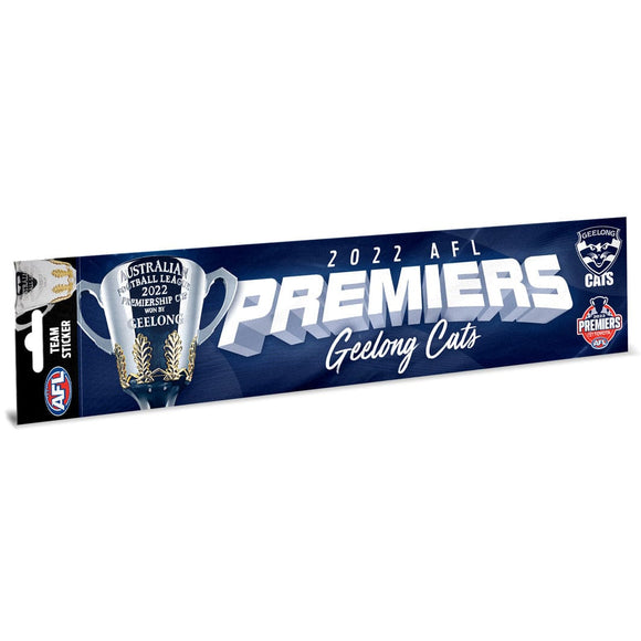 Geelong Cats Premiers 2022 Bumper Sticker Phase 1