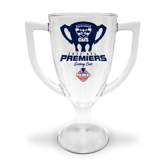 Geelong Cats Premiers 2022 Trophy Glass