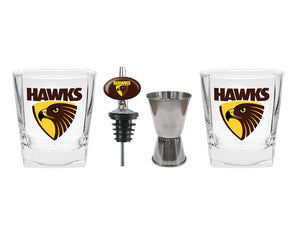 Hawthorn Hawks Set of Two Spirit Glass Jigger & Pourer