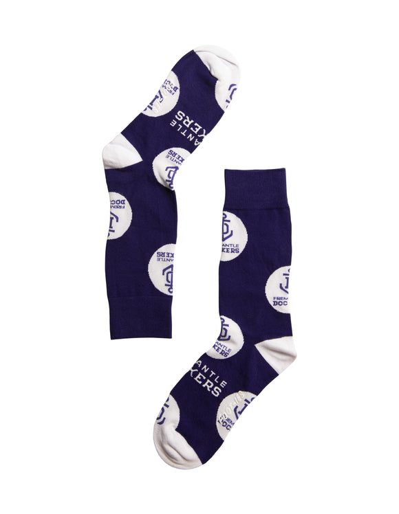 Freemantle Dockers Footies Logo Dots Mens Socks
