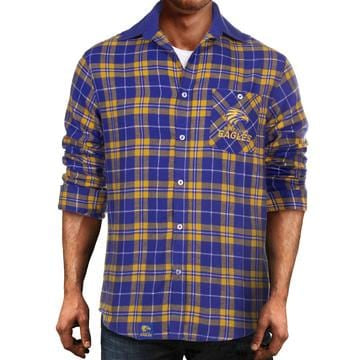 CLEARANCE West Coast Eagles Mens Ringbark Flannel Shirt