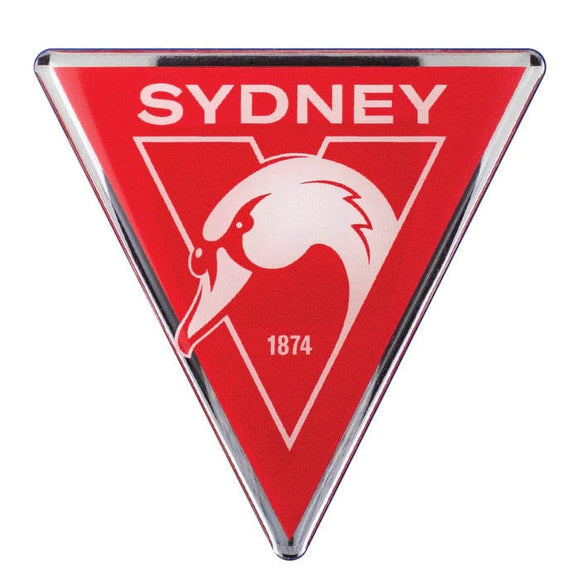 Sydney Swans Fan Emblems Lensed Chrome Supporter Logo